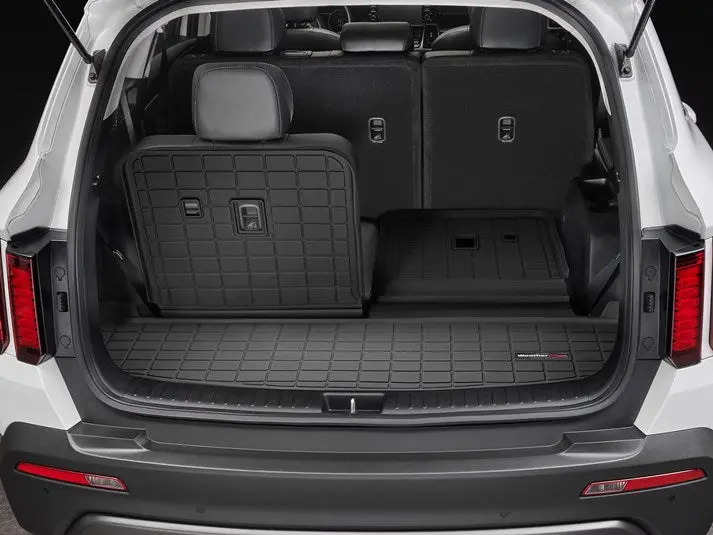 Alfombra Weathertech Para Kia Sorento 2021 En Adelante. Cargo Liner Para El Baúl En Color Negro. 1