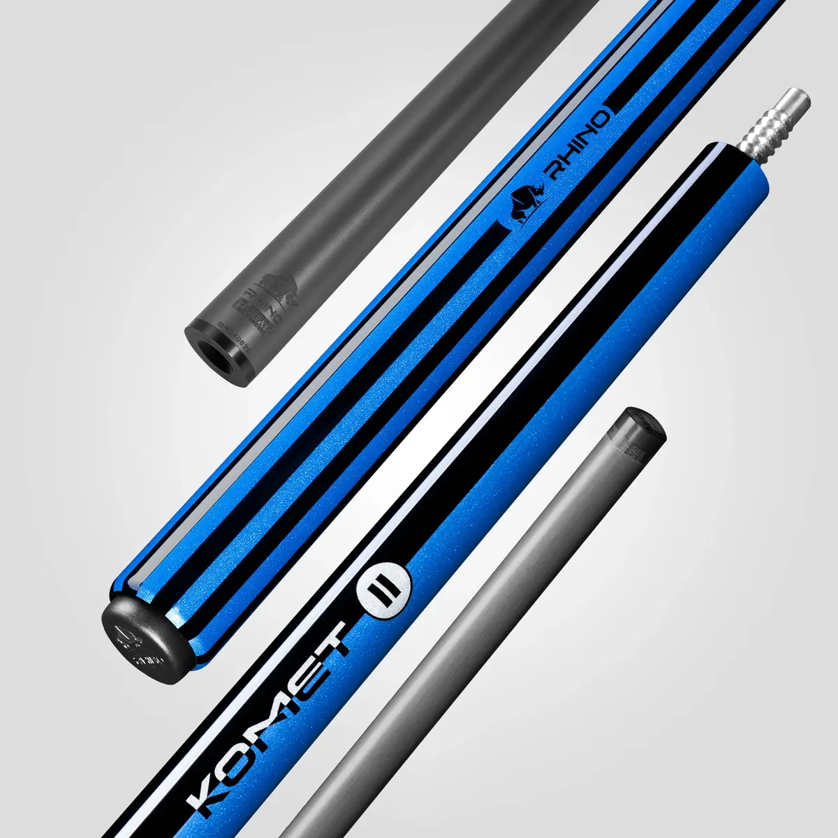 Rhino Komet Ii Break Cue - Black & Blue 1