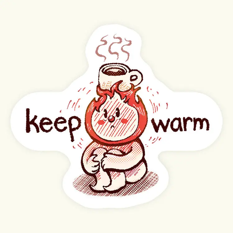 Keep Warm Sticker 1