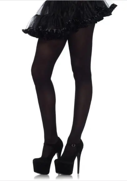 Leg Avenue Black Nylon Tights 1