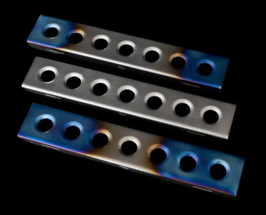 License Plate Angle Mount - Titanium 1