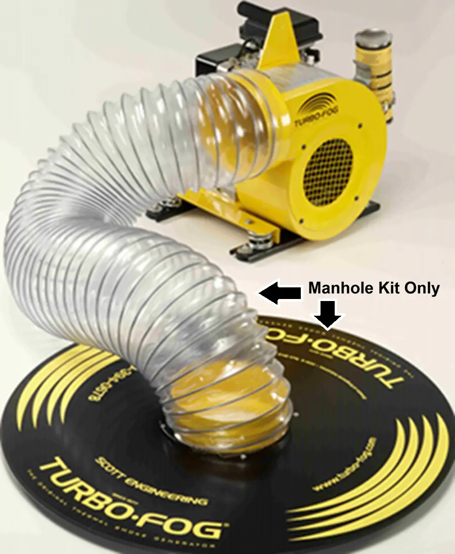 Turbofog Mh-45 Smoke Blower Manhole Kit, Sewer Smoke Testing Equipment 1