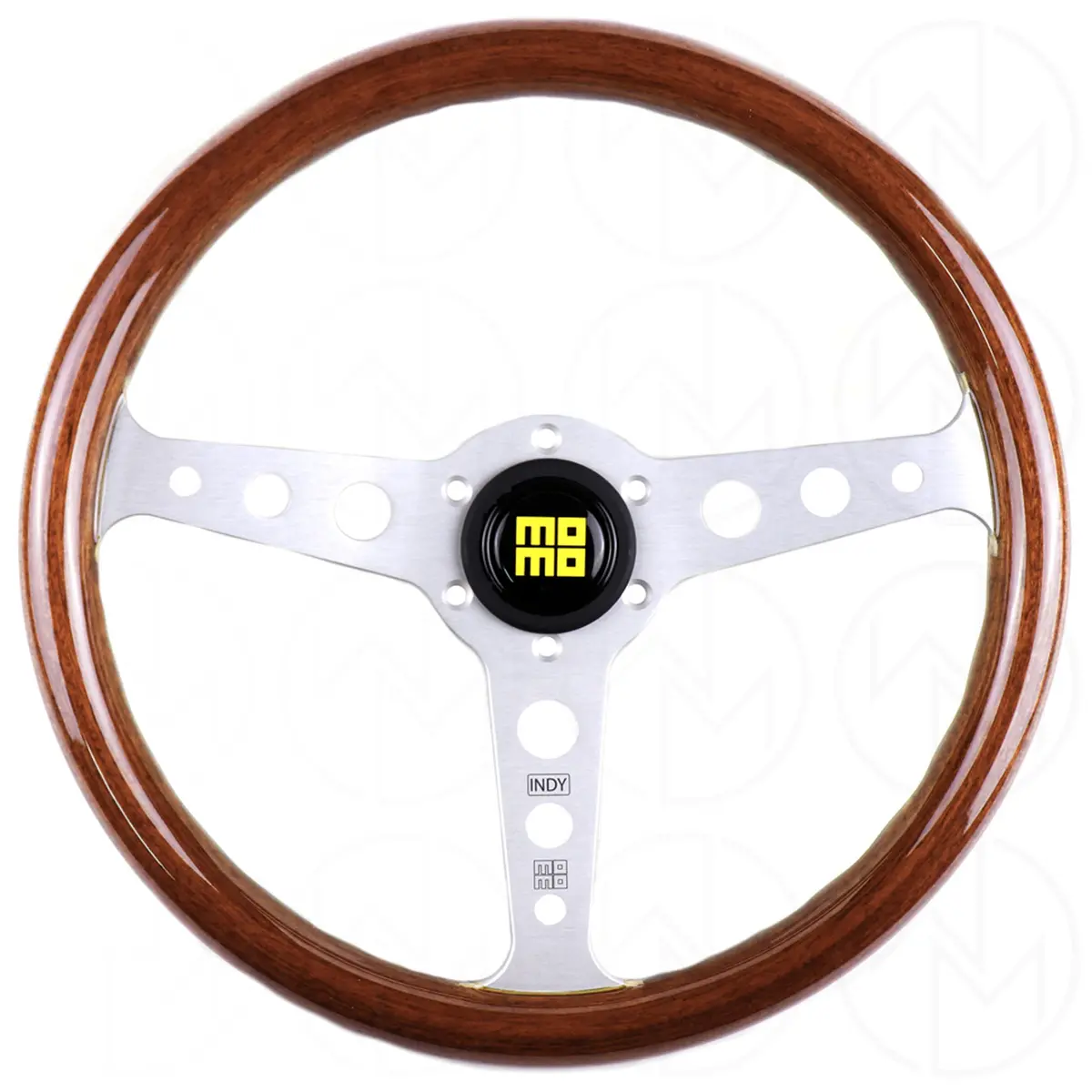 Momo Indy Mahogany Wood 350Mm Steering Wheel 1