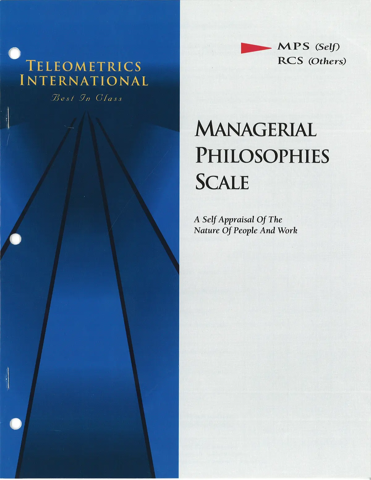 Self-Survey>> Managerial Philsophy Scale (Mps) 1