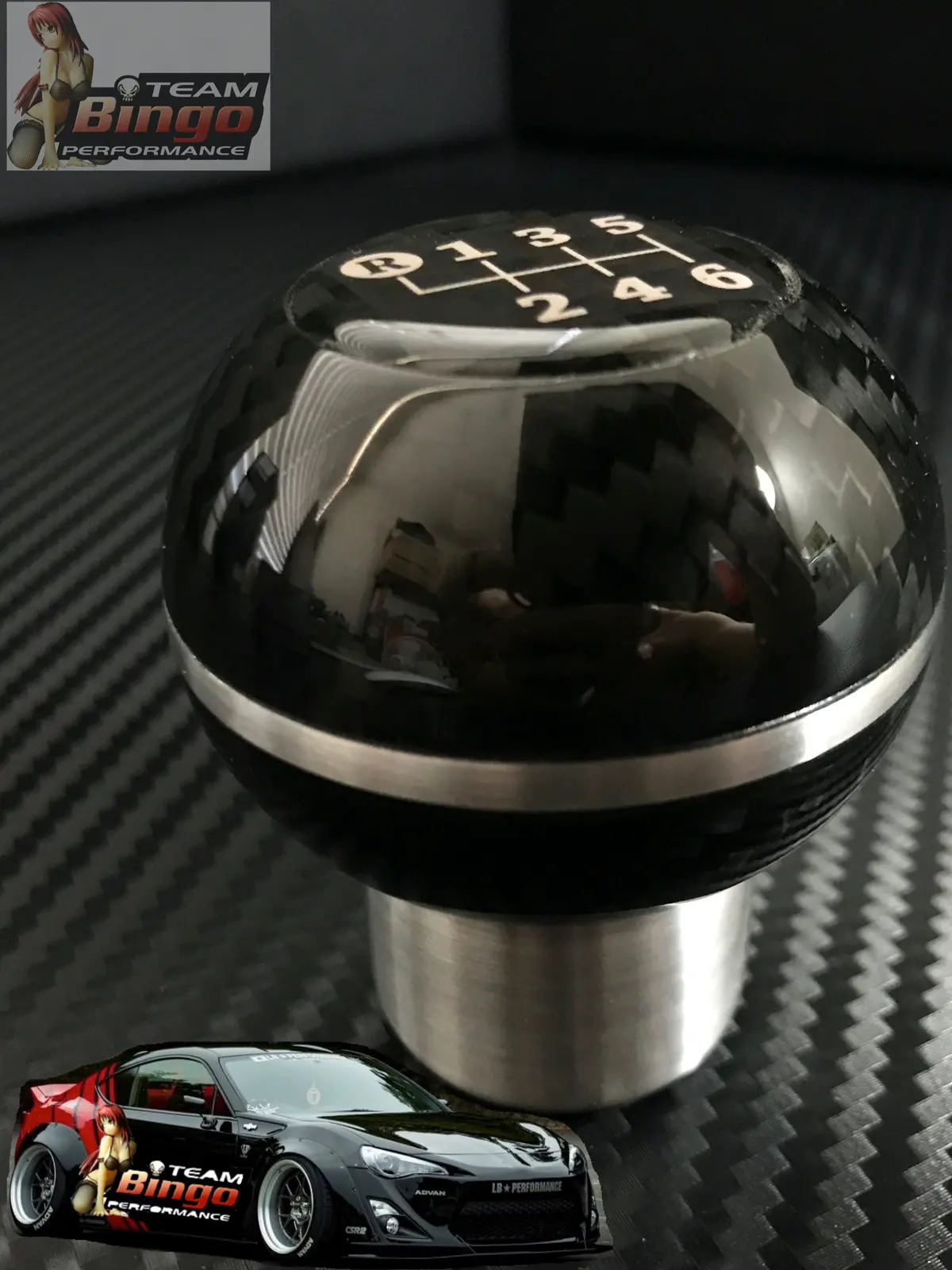 Toyota Real Carbon Fiber Gear Knob Custom Made Cnc Alloy Gt86 Brz Scion 200 Gram 1