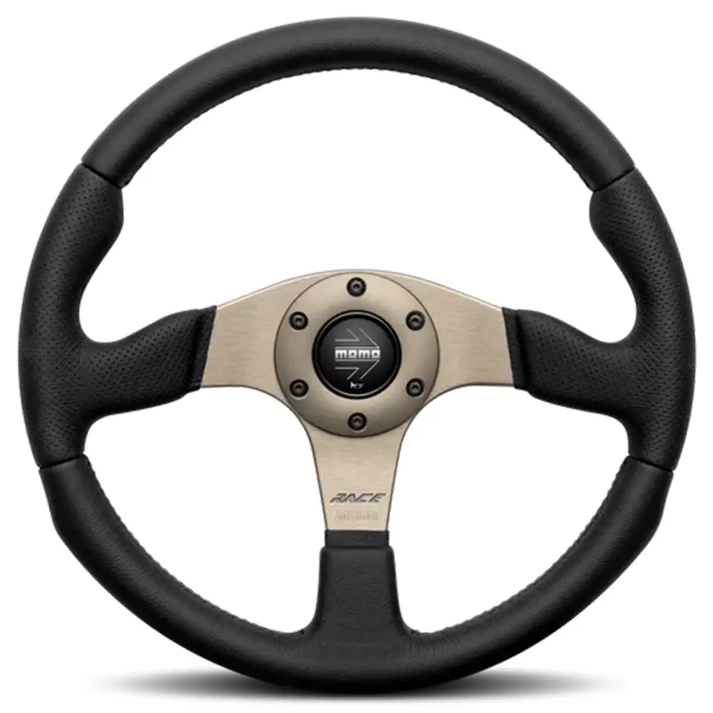 Momo Race 2.0 Steering Wheel - 350Mm Leather Combo W/Anthracite Spokes 1