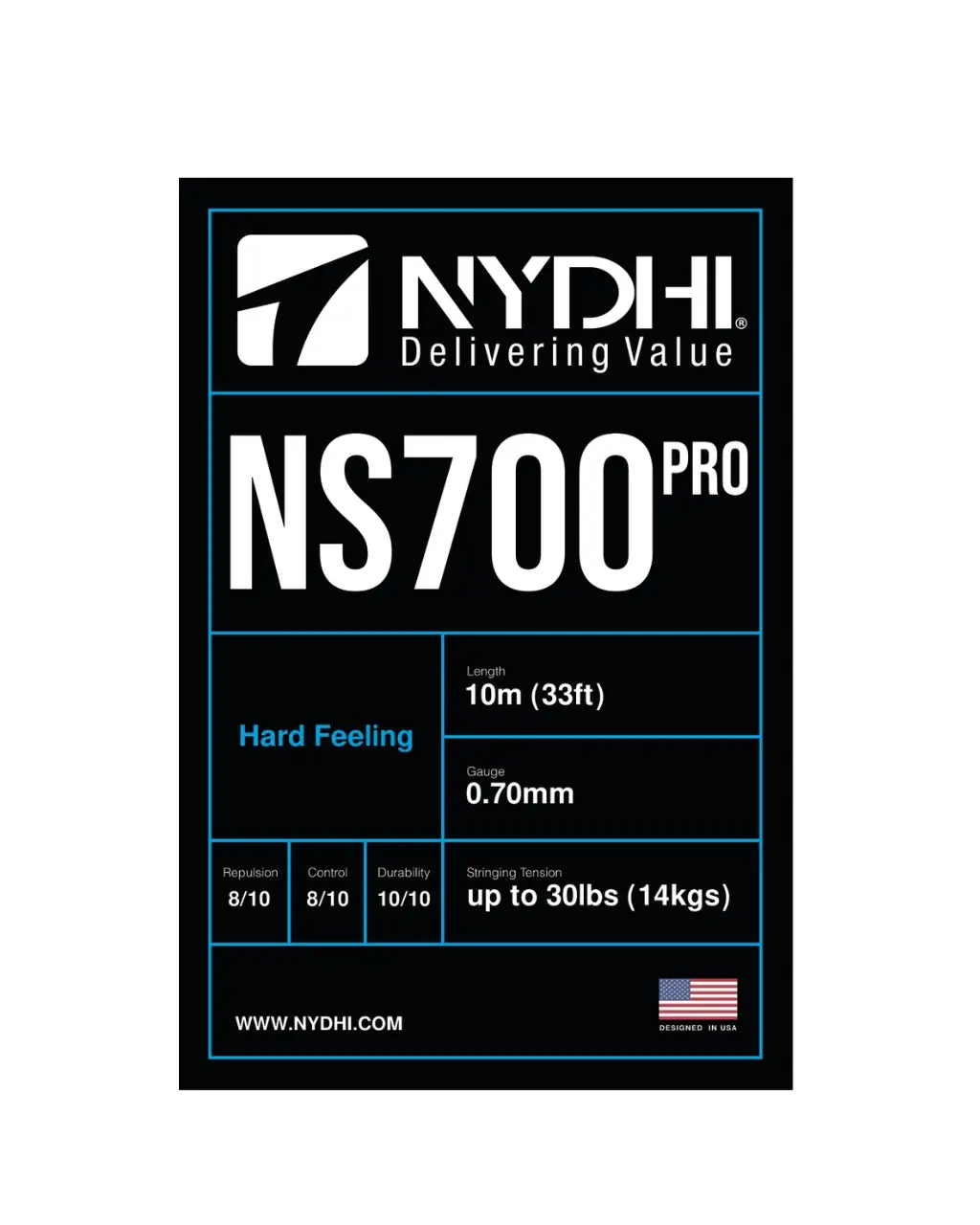 Nydhi Ns700 Pro (Durability) Badminton String Set (10M) 1