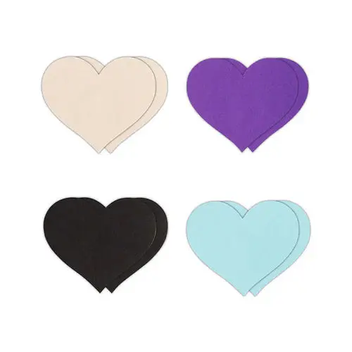 Pretty Pasties - Heart I - Assorted - 4 Pair 1