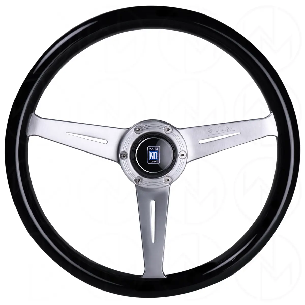 Nardi Marine Steering Wheel - 360Mm Black W/Satin Spokes 1