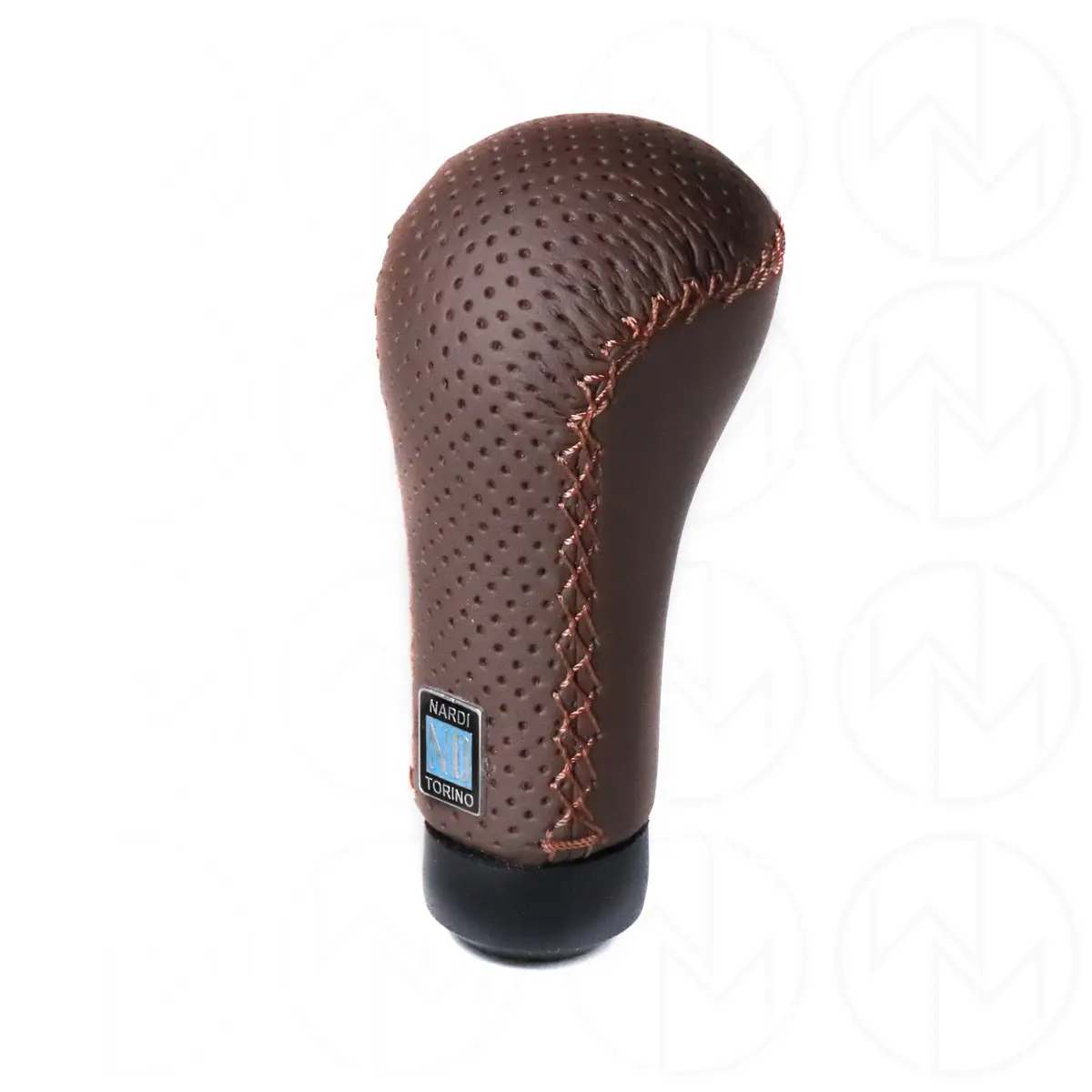 Nardi Prestige Brown Perforated Leather Shift Knob 1
