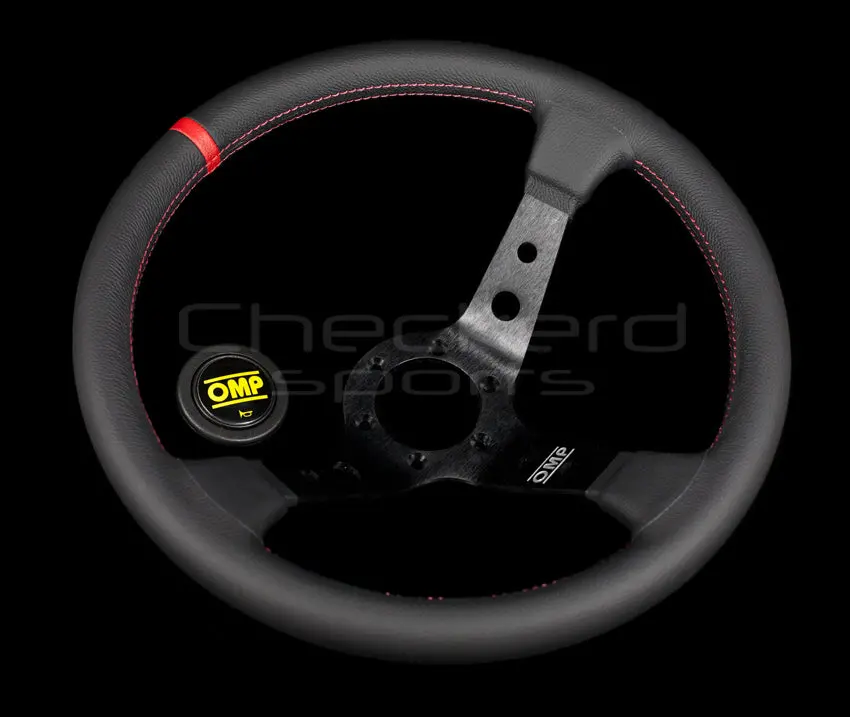 Corsica Liscio - Black / Red Stitching 1