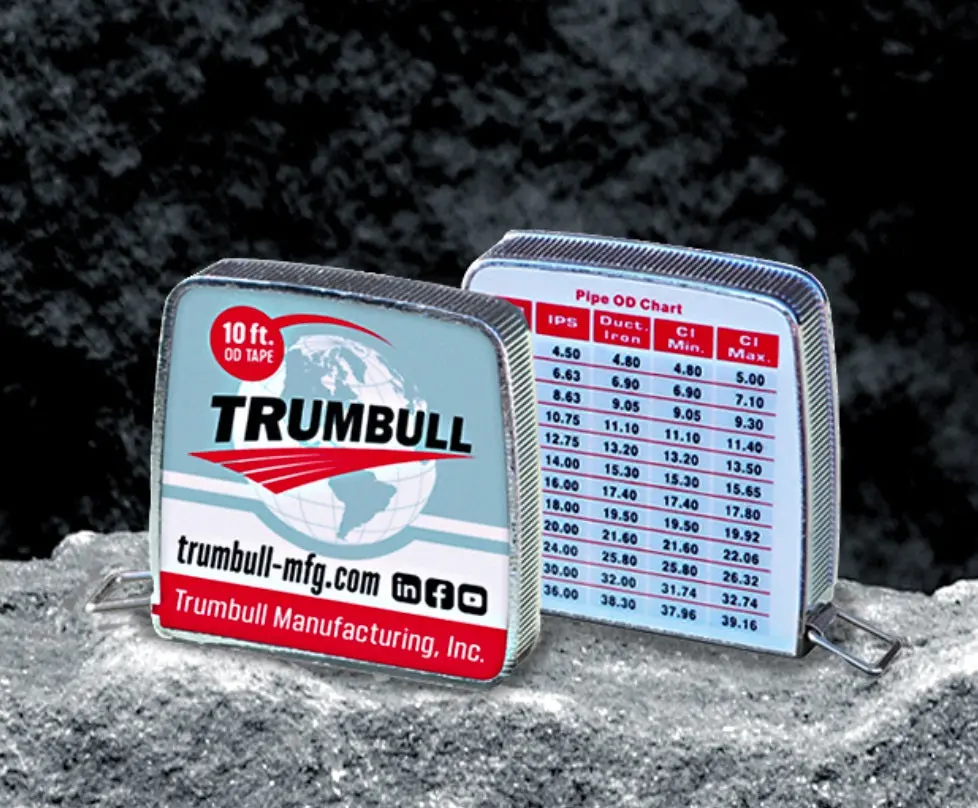 Trumbull Pipe O.D. Outside Diameter Measuring Tape 2
