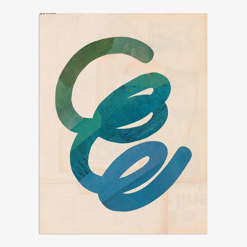 Oscillation #4 In Blue Green 1