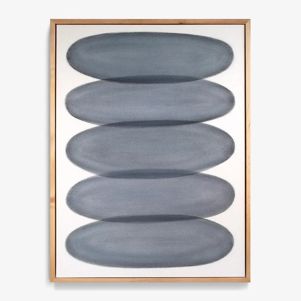Ovals In Blue Grey 1