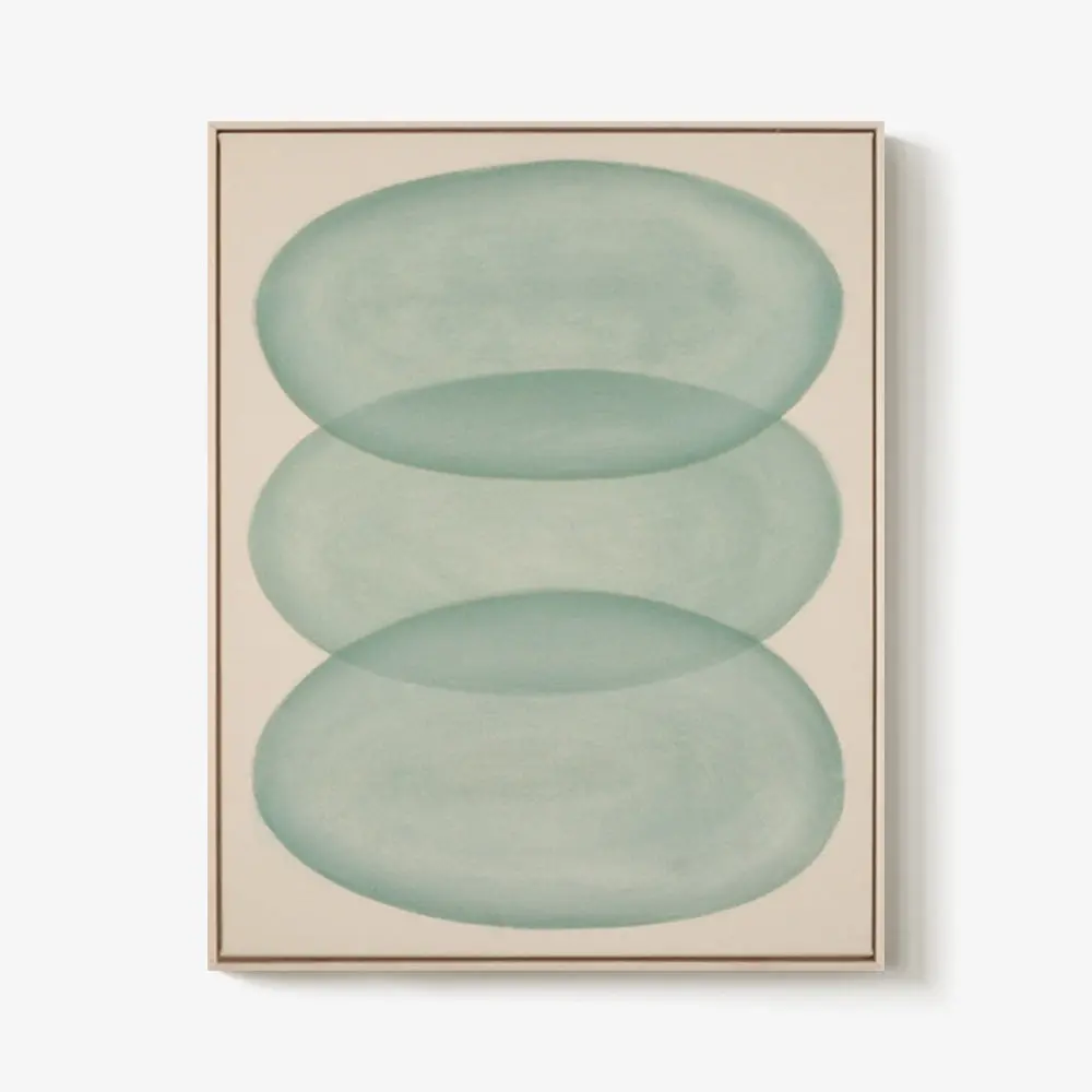 Ovals In Teal No. 6 1