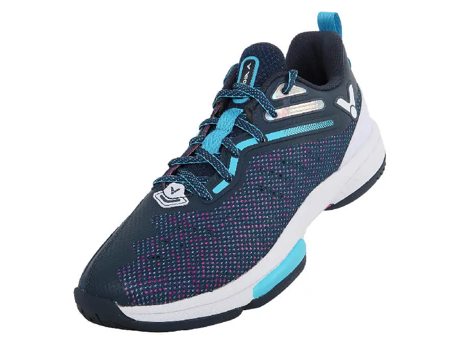 Victor P9600-Bj Wide Badminton Shoes (Blue Wing Teal/Purple) 1