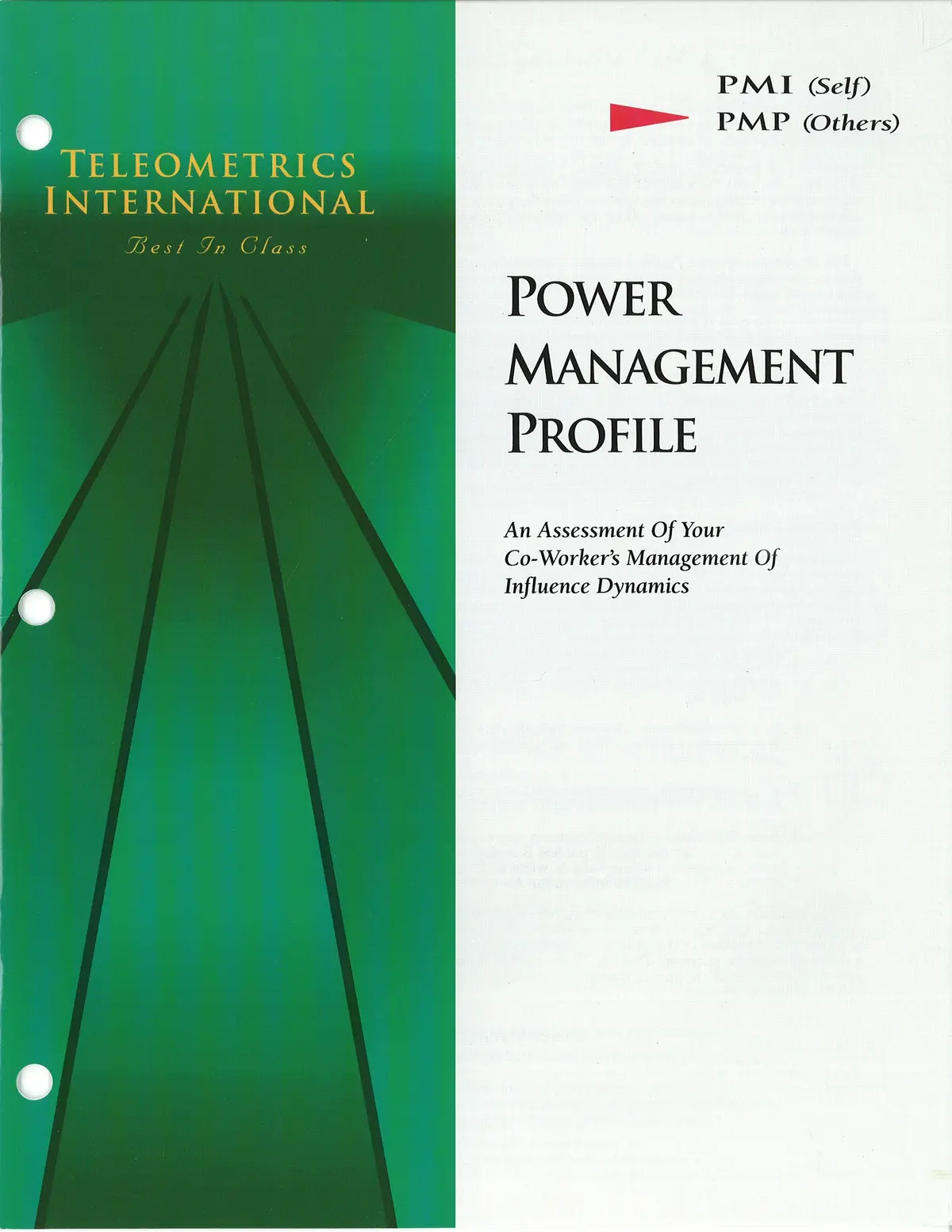 Co-Worker Feedback>> Power Managemement Profile (Pmp) 1