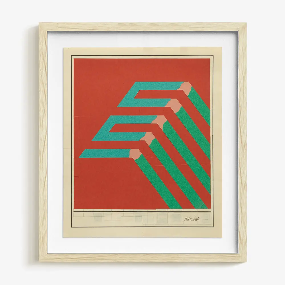 "Path Section On Red" 1