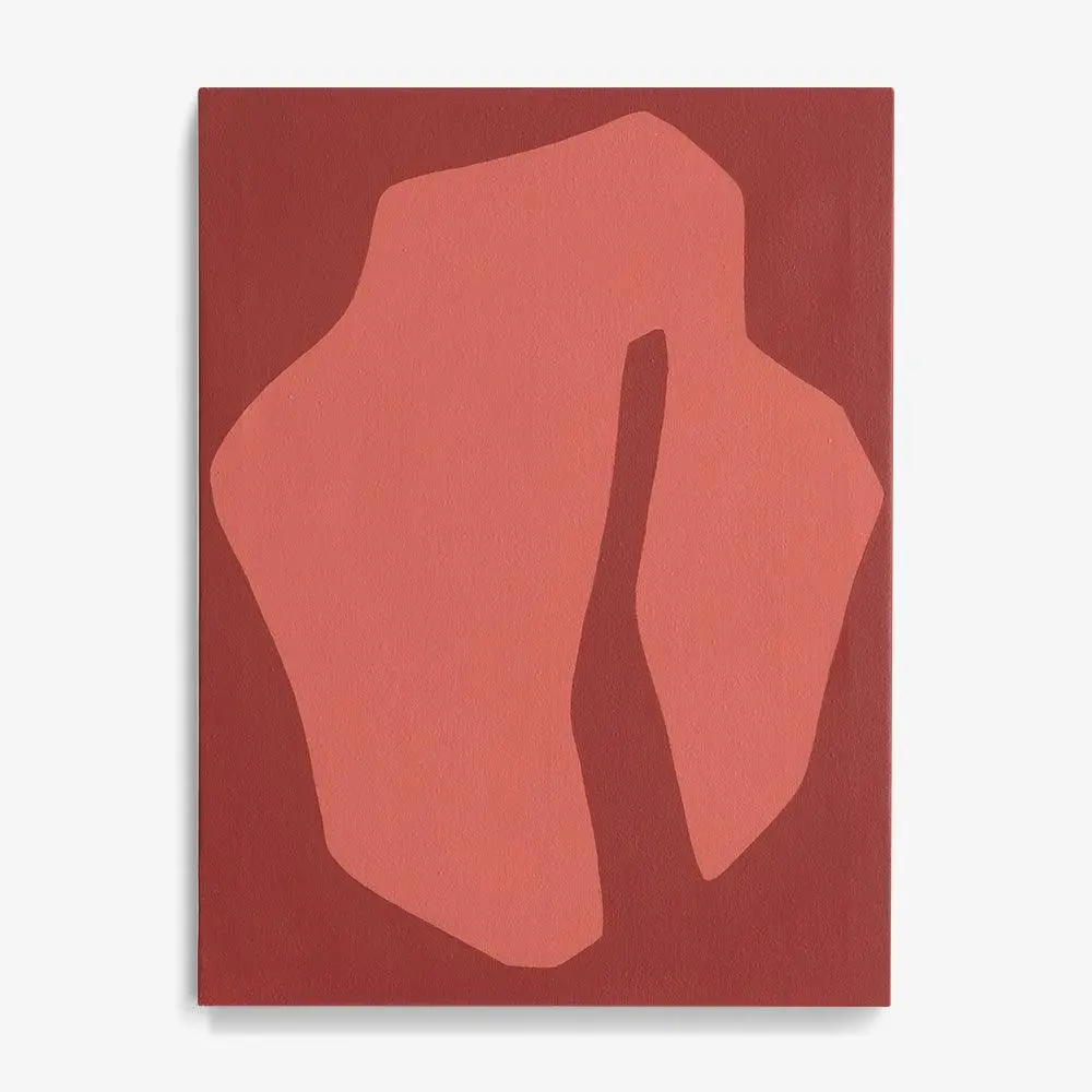 Peach Petals On Red Ground 1