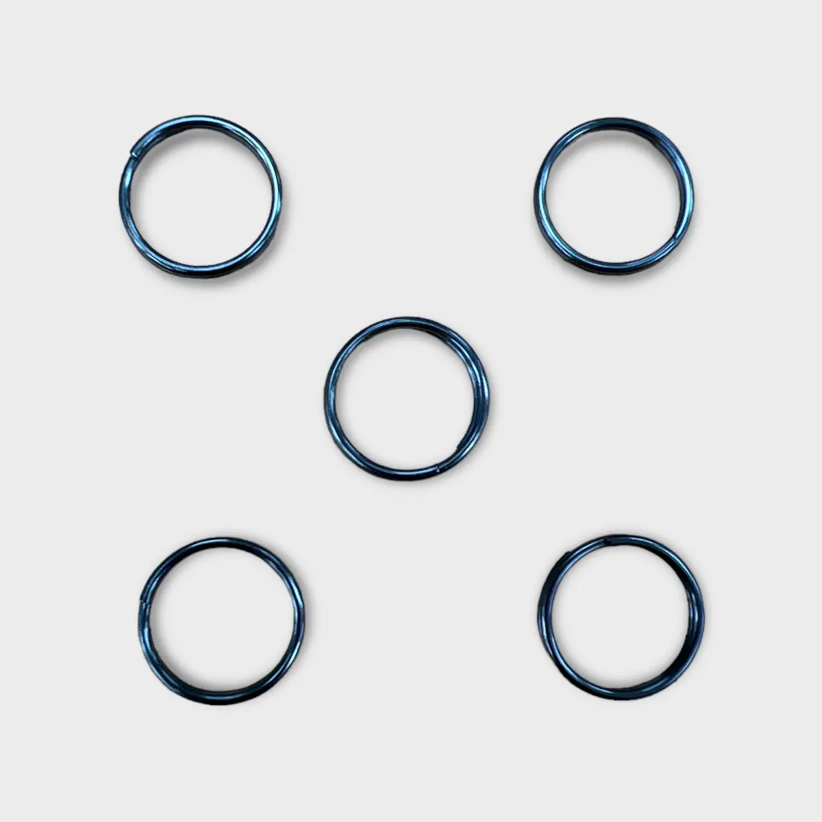 5-Pack Titanium Key Rings 1