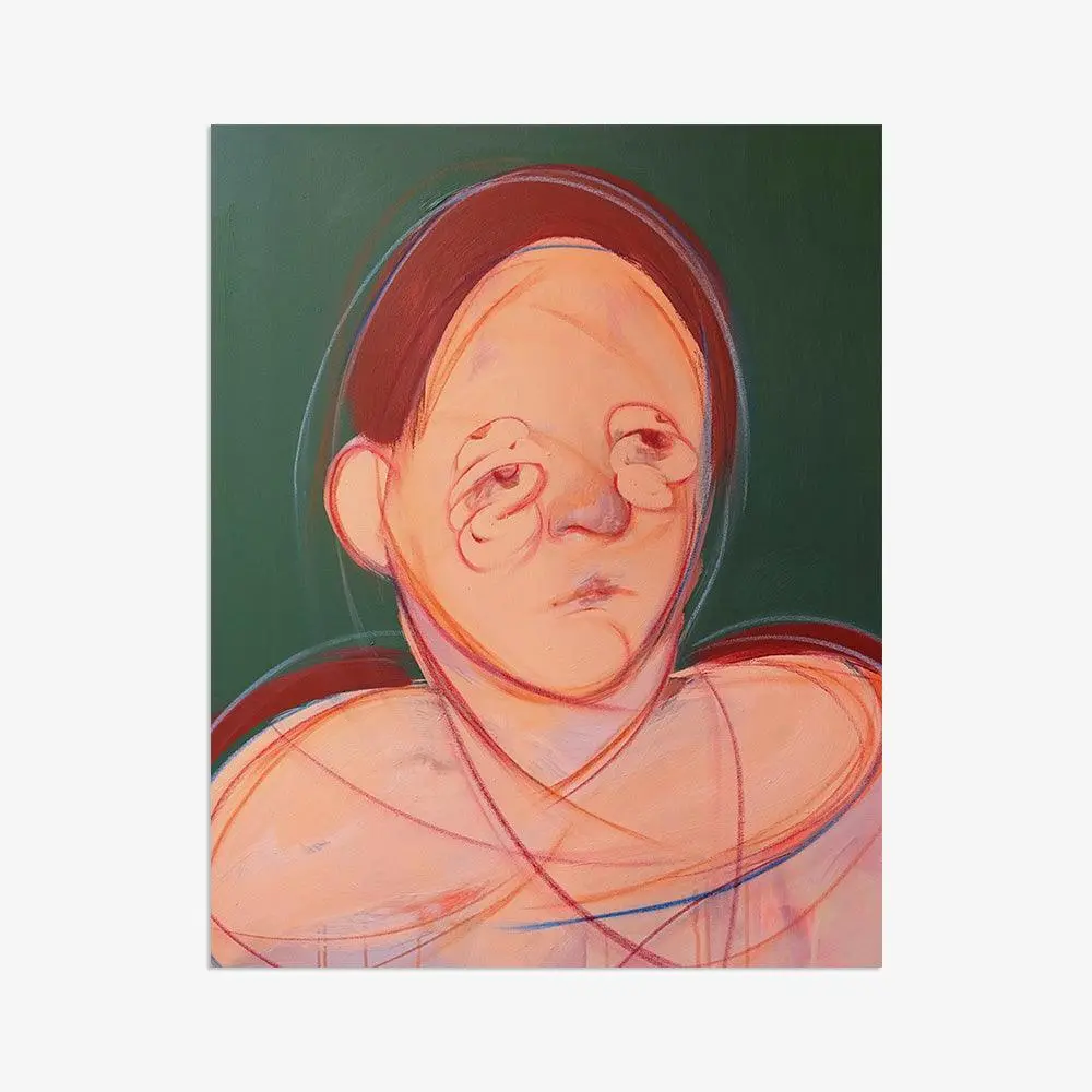 Portrait (Green & Brown) 3