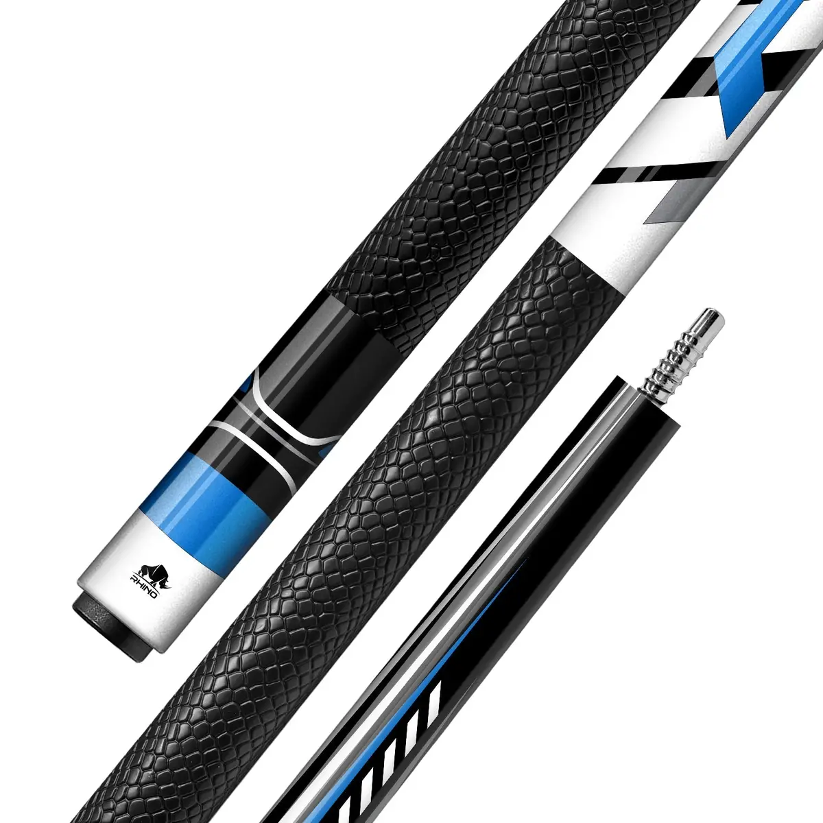 Rhino Racing Cue Butt - Velocity Blue - Sport Wrap 1