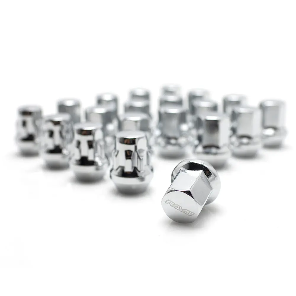 Rays 17 Hex Lug Nuts And Lock Set - Silver 1