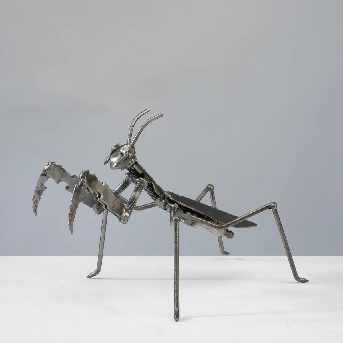 Grasshopper Recycled Metal Sculpture 1