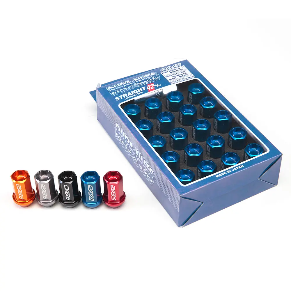 Rays L32 Dura-Nuts Straight Type Lug & Lock Set - M12x1.25 1
