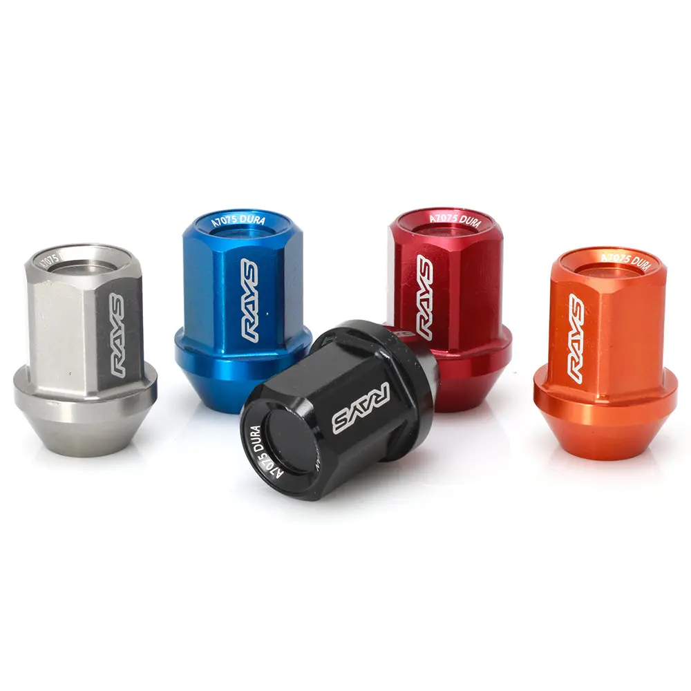 Rays L42 Dura-Nuts Straight Type Lug & Lock Set - M12x1.50 / M12x1.25 3