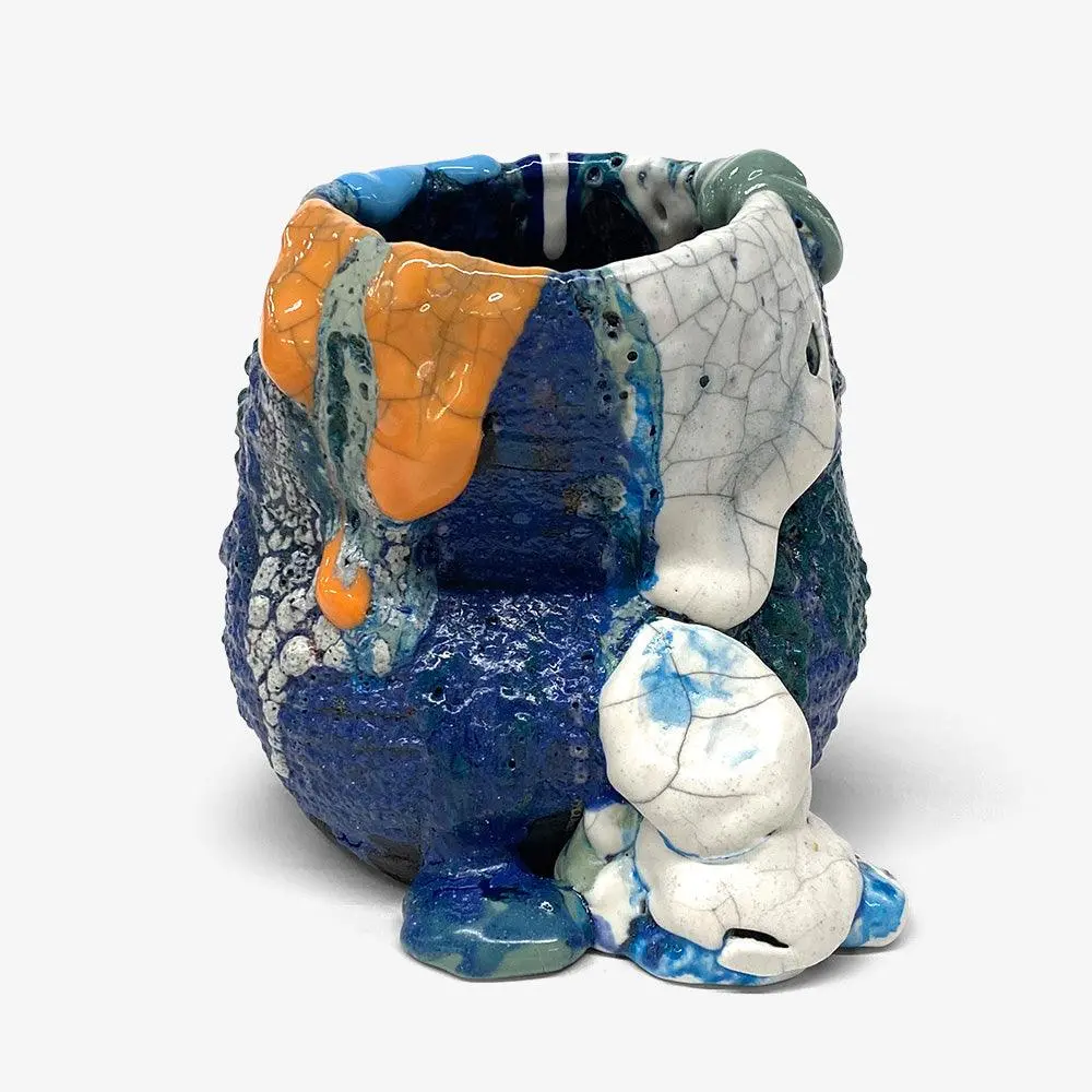 Reticule Series: Cobalt/Orange 1