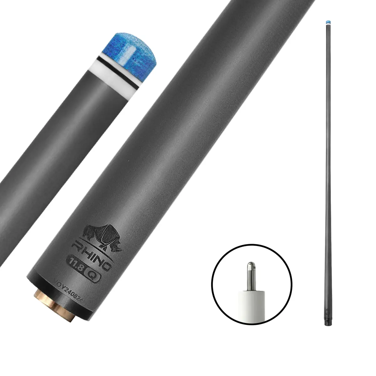 Rhino - 30" / Q-Loc Carbon Pool Cue Single Shaft 1