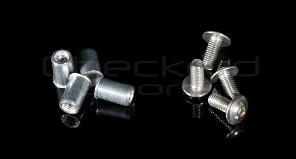 Rivet Nut Al M6 Low Profile Head / Ss Bolt Combo 1