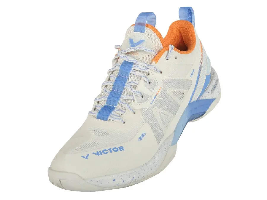 Victor S82iii Nitrolite L Badminton Shoes (Lunar White) 1