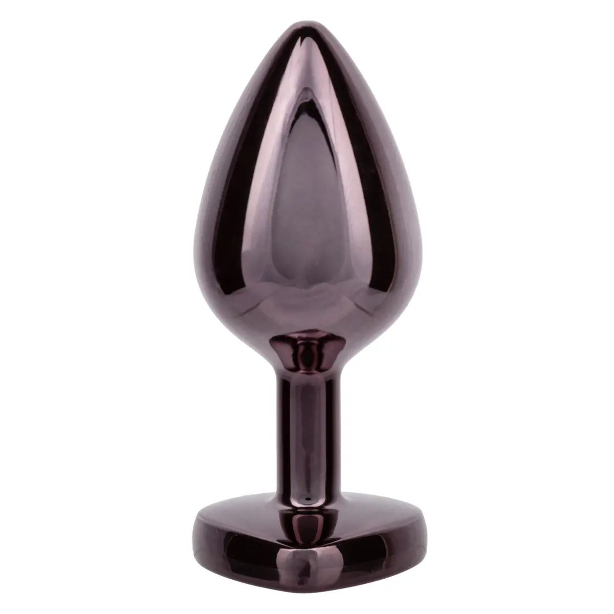 Jewel Large Black Diamond Heart Plug 1