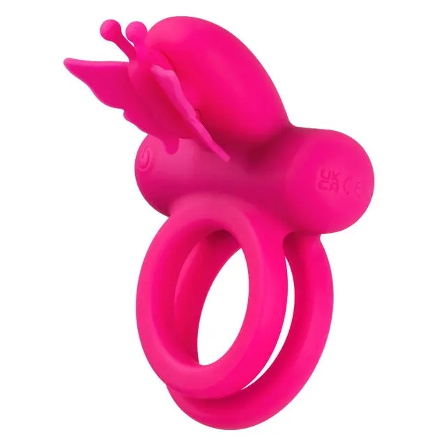 Silicone Rechargeable Dual Butterfly Ring 1