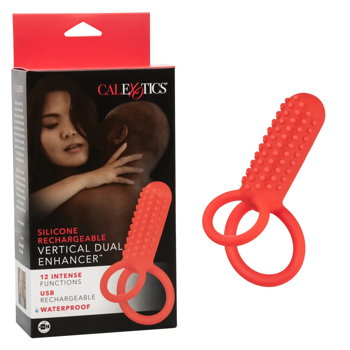 Silicone Rechargeable Vertical Dual Enhancer 1