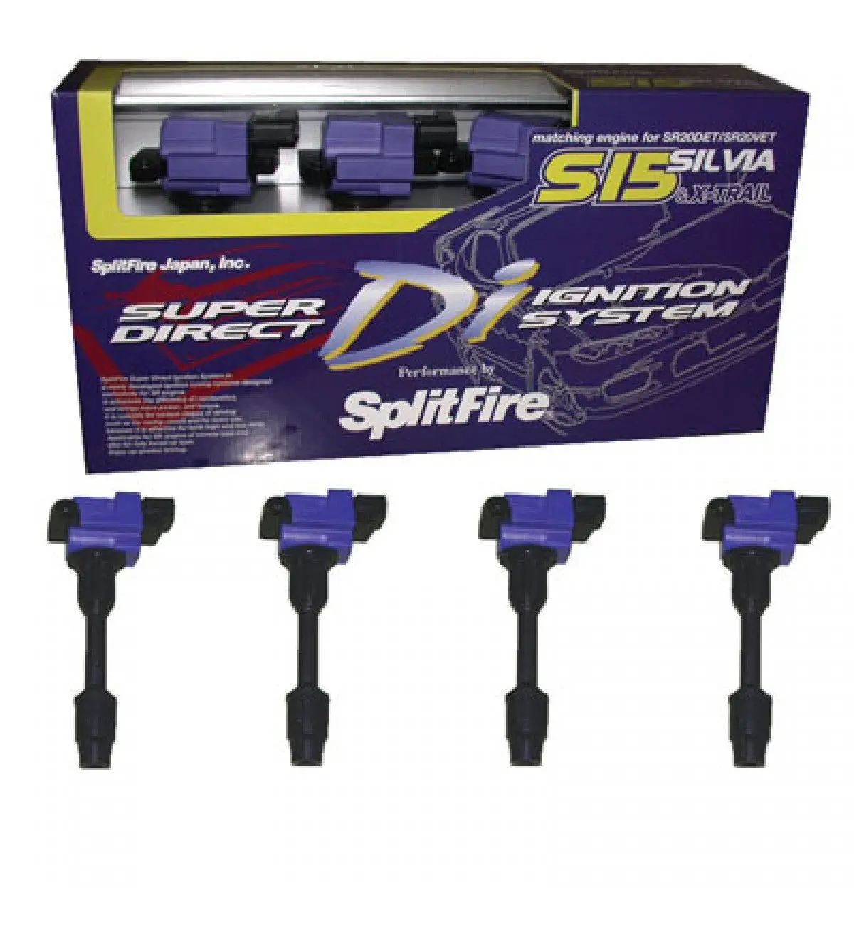 Nissan Silvia S15  Sr20 Det Sf-Dis-007 Splitfire Coil Packs 1