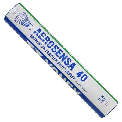 Yonex Aerosensa 40 As-40 Feather Shuttlecocks (Dozen - 12 Shuttles) 1