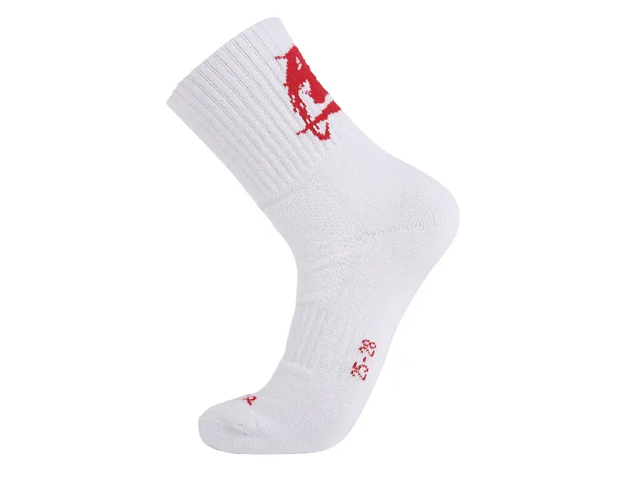 Victor Unisex Sport Socks Large Sk-153A (White) 1