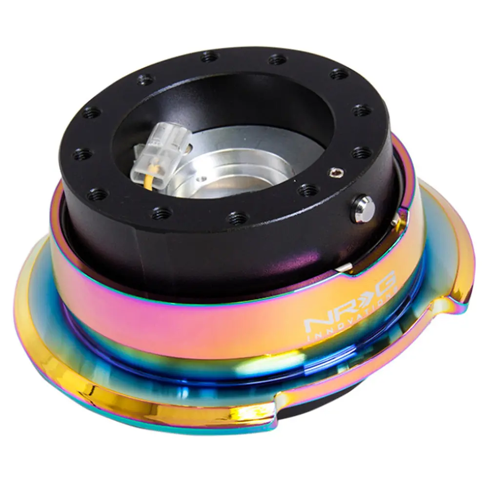 Nrg Quick Release Hub Gen 2.8 Black Body / Diamond Cut Neochrome Ring 1