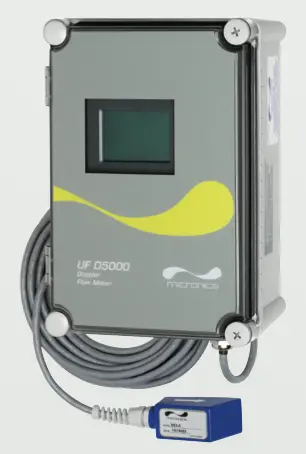 Micronics Ultraflo D5000 Clamp On Doppler Flow Meter 1