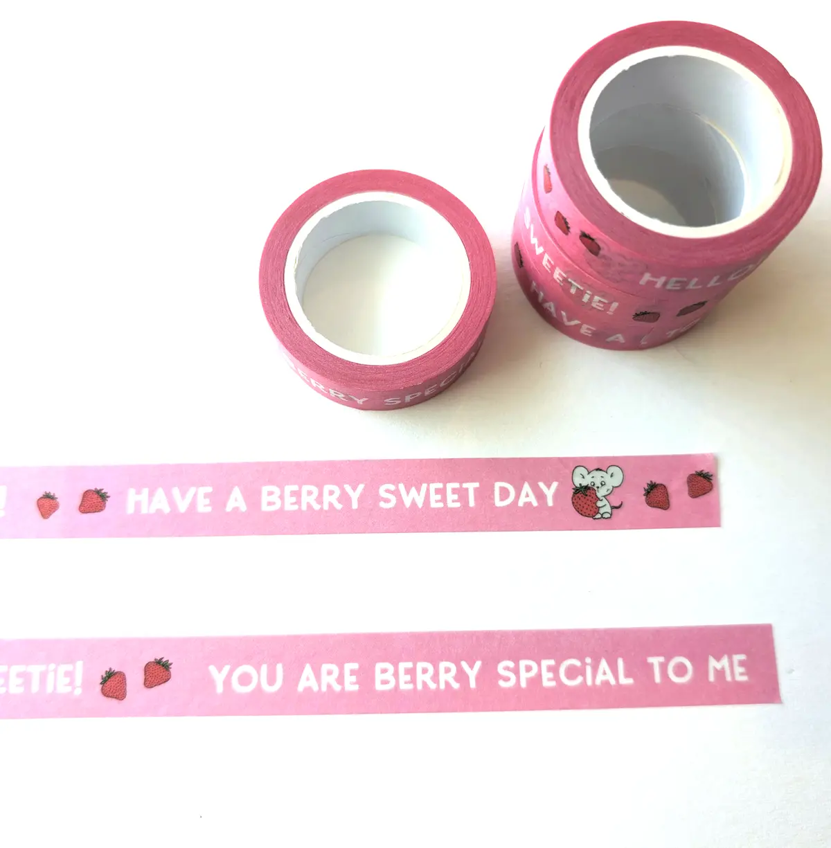 Strawberry Mouse  - Washi Tape 1