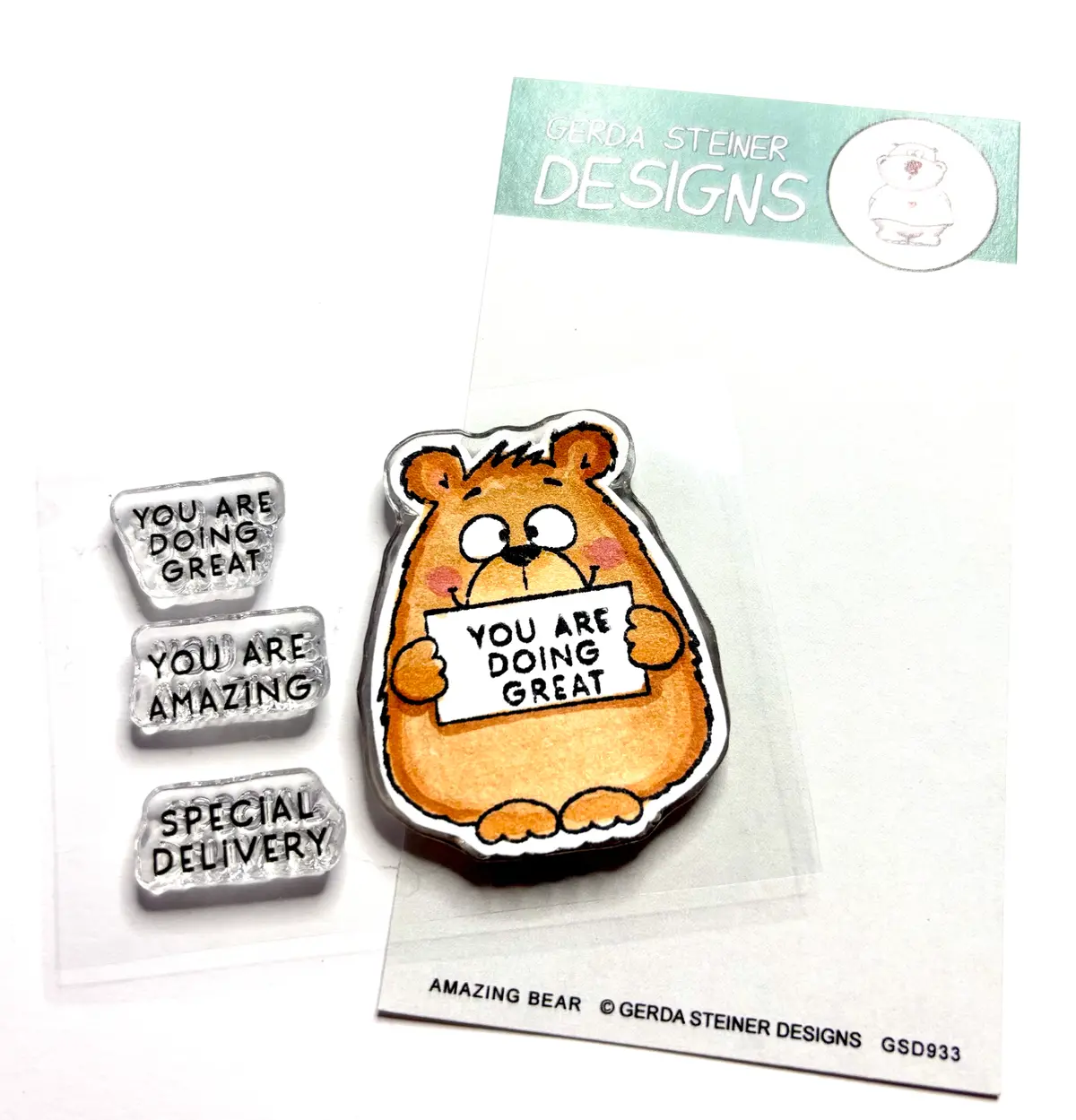 Amazing Bear 2X3 Clear Stamp Set 1