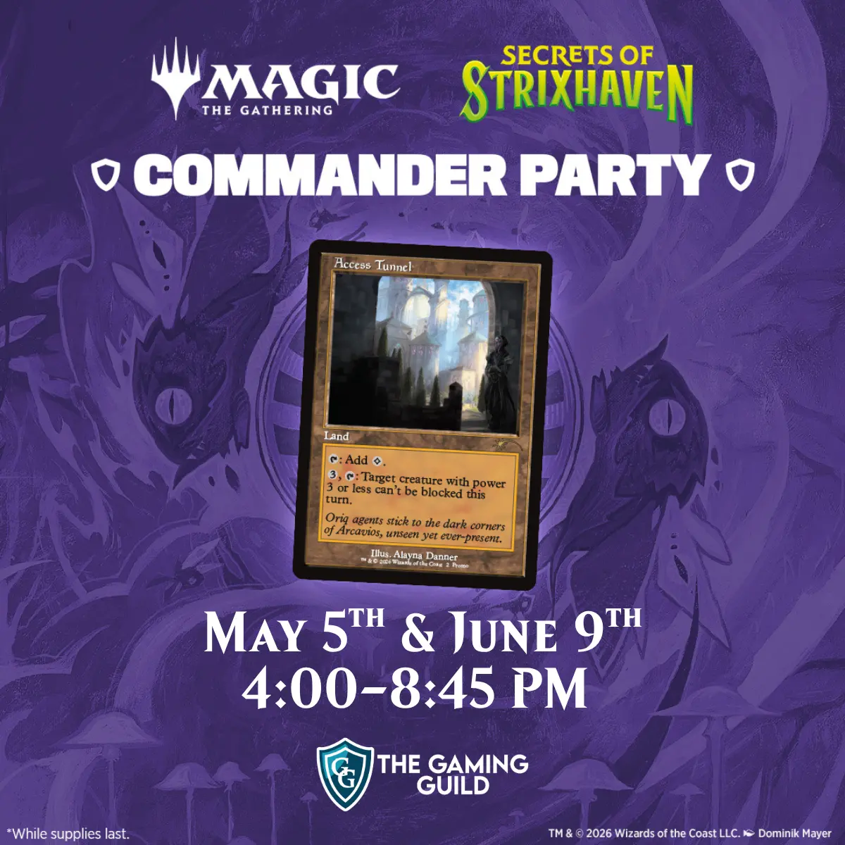 Mtg: Secrets Of Strixhaven Commander Party 1