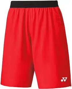 Yonex 15085 Tournament Style Men's Shorts (Flash Red) 1