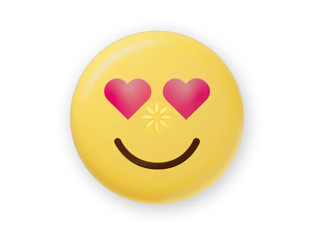 Invisalign Aligner Case - Heart Eyes Emoji 1