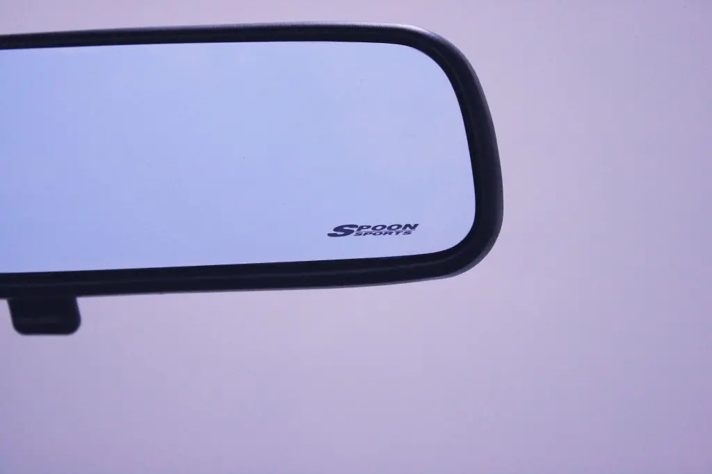 Blue Wide Rear View Mirror 1