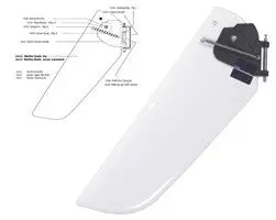 Rudder - Sunfish Fiberglass 1
