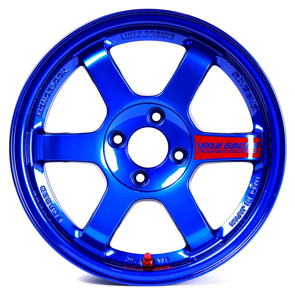 Volk Racing Te37sl Super Lap Edition - Hyper Blue 15X8.0 / 4X100 / +35 1